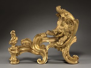 Et par Andirons af Jacques Caffieri