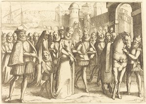 Ankomst til Valencia af Jacques Callot