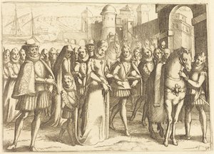 Ankomst til Valencia af Jacques Callot