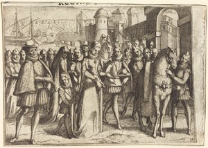 Ankomst til Valencia [forside] af Jacques Callot