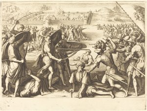 Angreb på de ydre forter af knogle af Jacques Callot