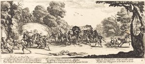 Angreb på en træner af Jacques Callot