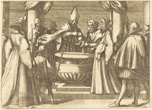 Dåb af Prinsen af Spanien af Jacques Callot
