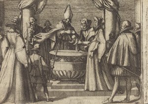 Dåb af Prinsen af Spanien [verso] af Jacques Callot