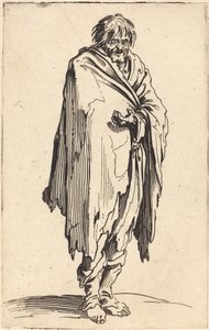 Tigger med bare hoved og fødder, c.1622 af Jacques Callot