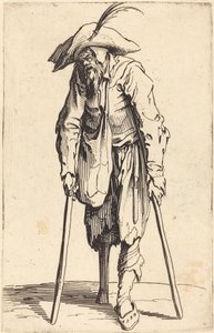 Begger med træben, c.1622 af Jacques Callot