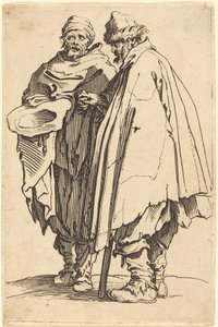 Blind tigger og ledsager af Jacques Callot
