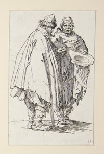 Blind mand og hans ledsager, fra The Beggars (L af Jacques Callot