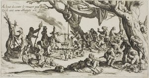 Sigøjnernes campingplads: Forberedelse af festen af Jacques Callot