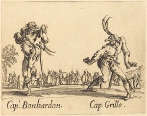 Kap. Bonbardon og Cap. Cricket af Jacques Callot