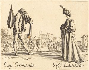 Kasket. Cerimonia og Siga. Lavinia, ca. 1622. af Jacques Callot