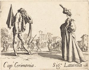Kasket. Cerimonia og Siga. Lavinia, ca. 1622. af Jacques Callot