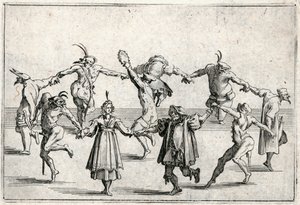 Capricer af forskellige figurer af Jacques Callot