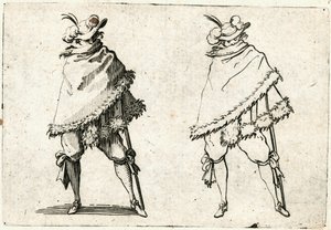Capricer af forskellige figurer af Jacques Callot