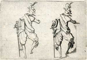 Capricer af forskellige figurer af Jacques Callot