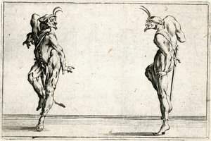 Capricer af forskellige figurer af Jacques Callot