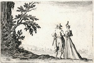 Capricer af forskellige figurer af Jacques Callot