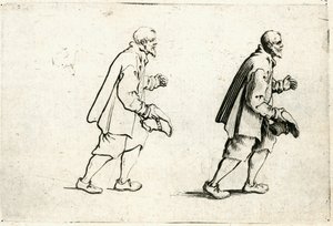 Capricer af forskellige figurer af Jacques Callot