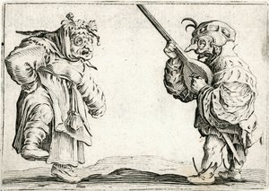 Capricer af forskellige figurer af Jacques Callot