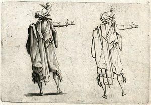 Capricer af forskellige figurer af Jacques Callot