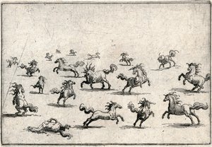 Capricer af forskellige figurer af Jacques Callot