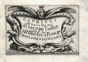 Capricer af forskellige figurer af Jacques Callot