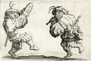 Capricer af forskellige figurer af Jacques Callot
