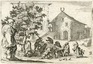 Capricer af forskellige figurer af Jacques Callot