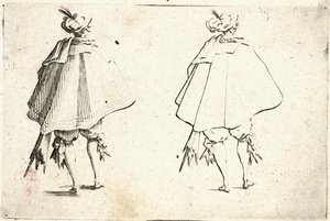 Capricer af forskellige figurer af Jacques Callot