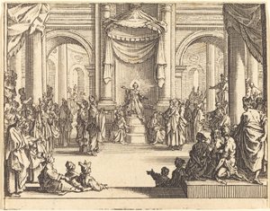 Kristus strides med lægerne af Jacques Callot