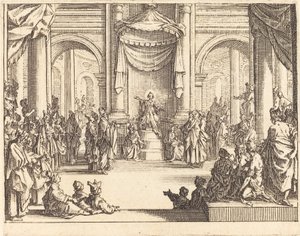 Kristus strides med lægerne af Jacques Callot