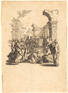 Kristus vasker apostlenes fødder af Jacques Callot