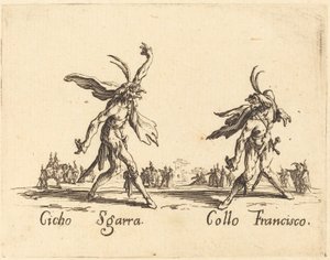 Cicho Sgarra og Collo Francisco af Jacques Callot