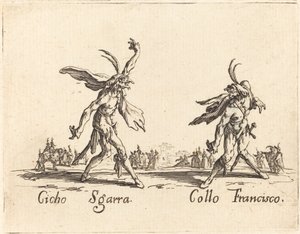 Cicho Sgarra og Collo Francisco af Jacques Callot