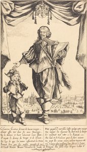 Claude Deruet og hans søn, Jean, 1632. af Jacques Callot