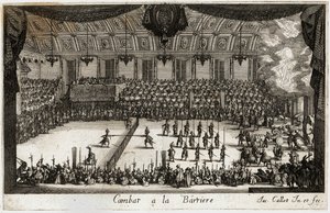 Combat a la barriere: turneringen ... (kobberstik) af Jacques Callot