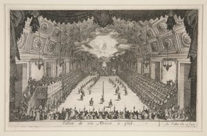 Kæmpe? Barrieren, Hans Højheds Indgang til Fods af Jacques Callot