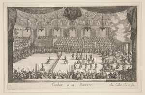 Kæmpe? Barriere, Kamp af Jacques Callot