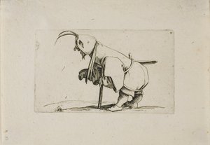 Krøbling med kasket, fra Varie Figure Gobbi af Jacques Callot