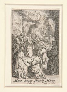 Jomfruens død, nej. 11 fra Jomfruens liv af Jacques Callot