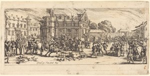Ødelæggelse af et kloster af Jacques Callot