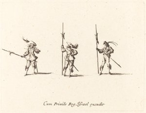 Bor med hellebarder af Jacques Callot