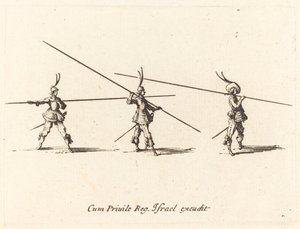 Bor med Tilted Pikes af Jacques Callot