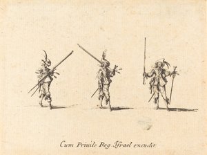 Bor med musketten af Jacques Callot