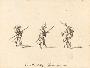 Bor med musketten af Jacques Callot