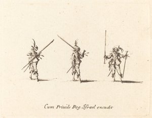 Bor med musketten af Jacques Callot