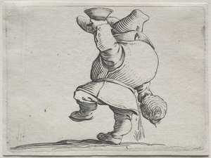 Forskellige pukkelryggede figurer af Iacopo Callot (Drinker Seen From Behind) af Jacques Callot