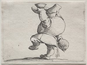 Drikker set bagfra. af Jacques Callot