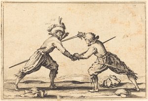 Duel med sværd af Jacques Callot