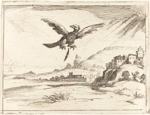 Ørn mister en gammel fjer, 1628. af Jacques Callot